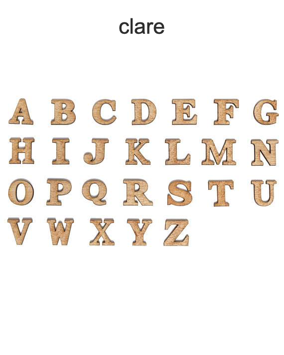 Alphabet Letters - Single Layer