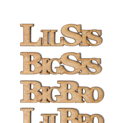 Connected LETTERS - Lil Sis/Big Sis/Lil Bro/Big Bro