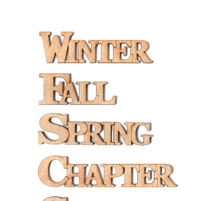 Semester/Chapter/Class Connected Letters