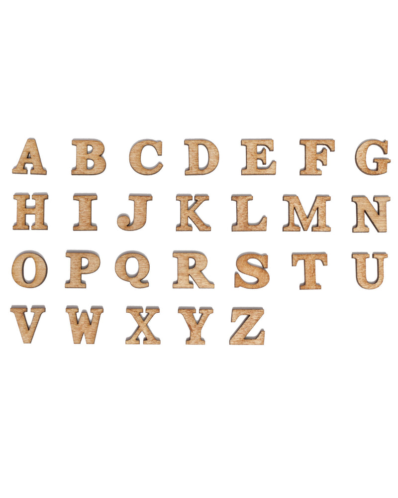 0.50" Small Single Layer Alphabet
