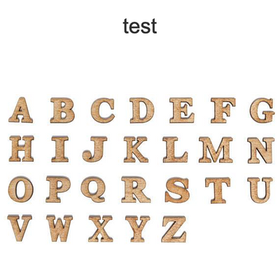 Alphabet Letters - Single Layer