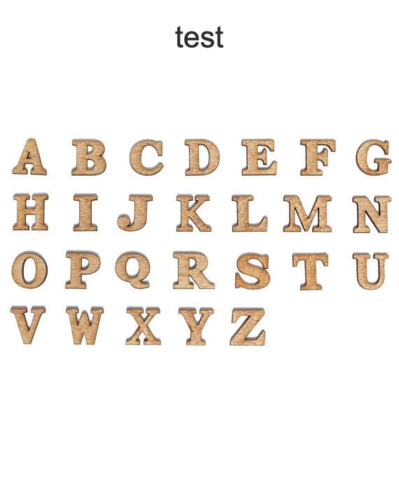 Alphabet Letters - Single Layer
