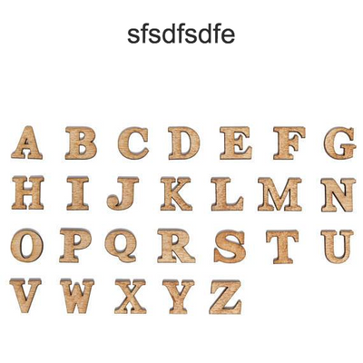 Alphabet Letters - Single Layer