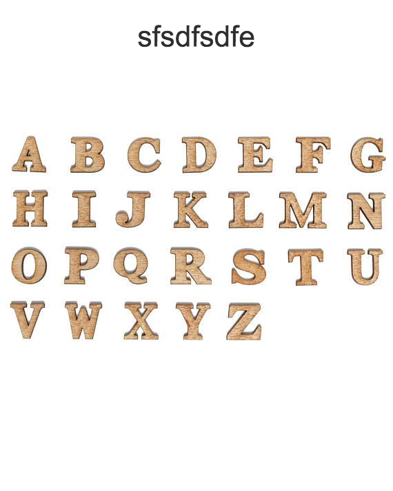 Alphabet Letters - Single Layer