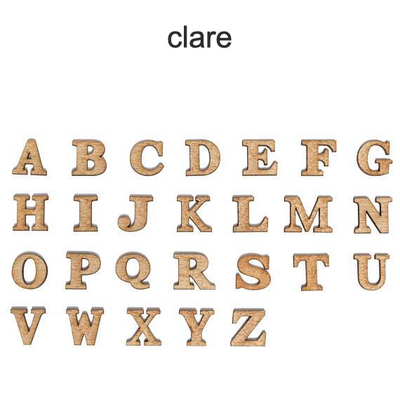 Alphabet Letters - Single Layer