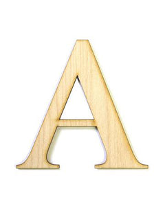 6" Large Alphabet Letter
