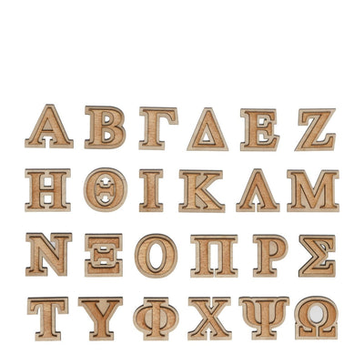 4" Double Layer Greek Letter